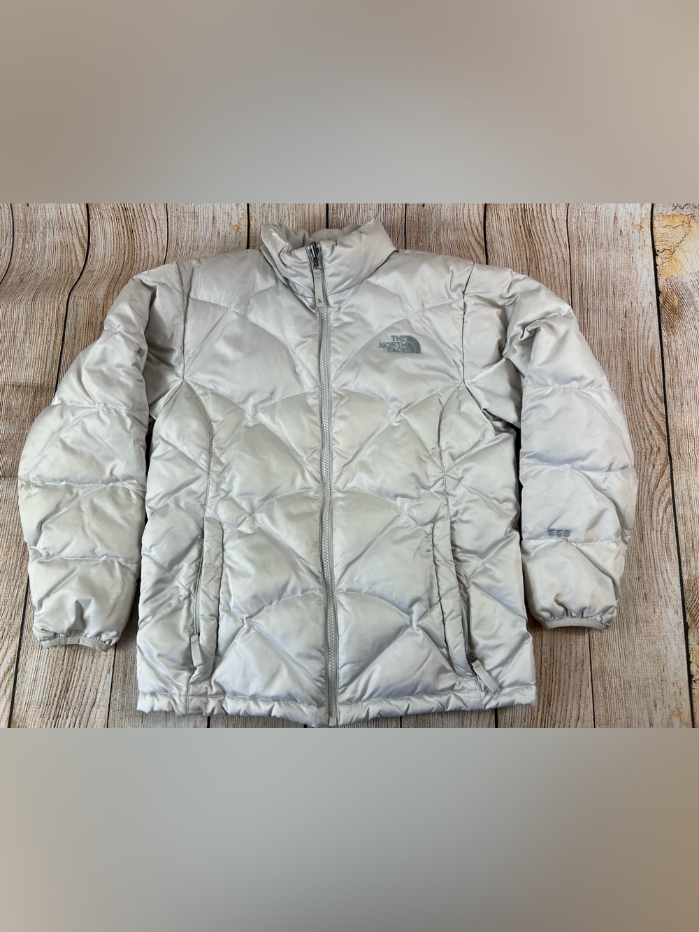 The North Face Girls Down Puffer 550 White Jacket Large 14/16 Coat